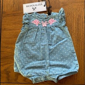 Baby girl romper Luxury Italian Brand Monnalisa
